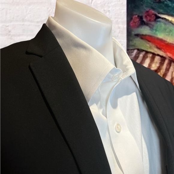 Helmet Lang 38S Mens Unstructured Black Wool Blazer Sport Coat Suit Jacket - Picture 4 of 16